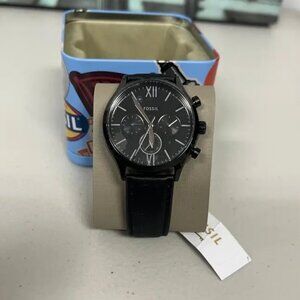 Fossil BQM2364 Fenmore Multifunction Black Leather Men's Watch